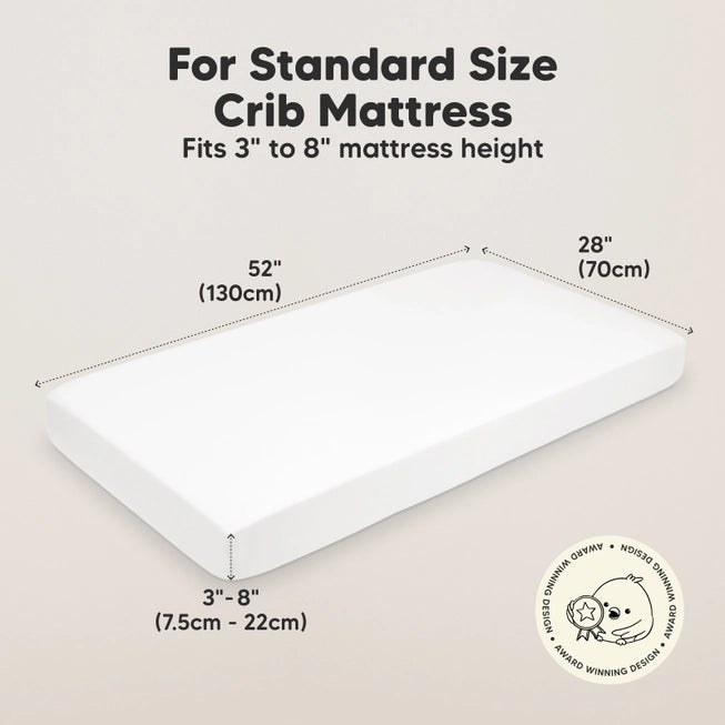 Organic Cotton Fitted Crib Sheet 2-Pack