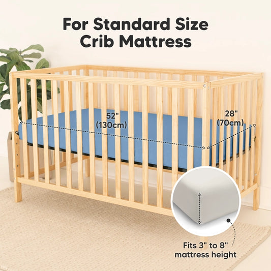 Waterproof Crib Sheets, Baby Mattress Protector 2pk