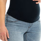 Maternity 28" High Rise Dad Jean w/ Bellyband in Flora