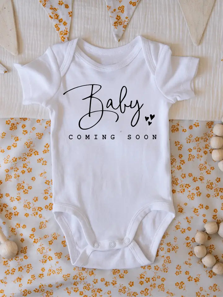 Baby Coming Soon Pregnancy Announcement Onesie