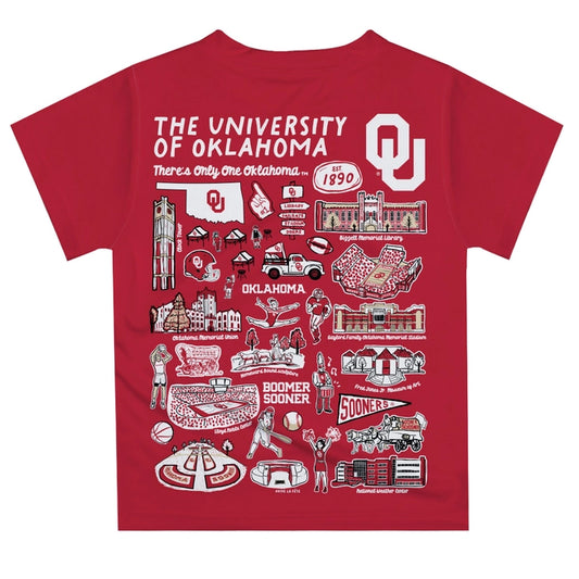 Oklahoma Sooners Hand Sketchedimpressions Boys T-Shirt