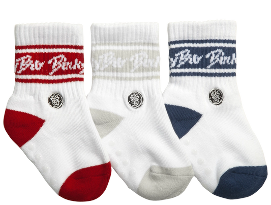 3-Pack Red/White/Blue Socks