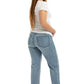 Maternity 28" High Rise Dad Jean w/ Bellyband in Flora