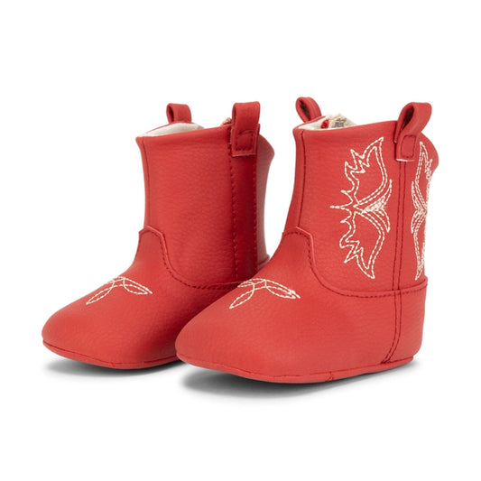 Eco Steps - Western Boot Cherry Red