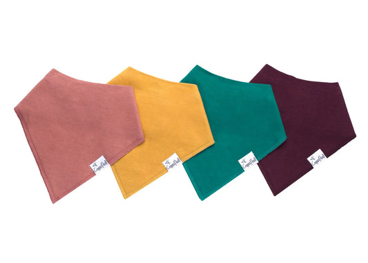 Jade Baby Bandana Bib Set (4-pack)