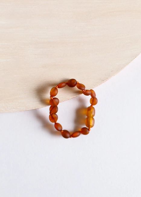 Raw Cognac Baltic Amber || Classic || Anklet or Bracelet