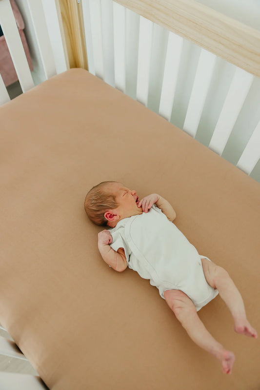 Pecan Premium Crib Sheet