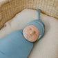 Atlantic Rib Knit Swaddle Blanket