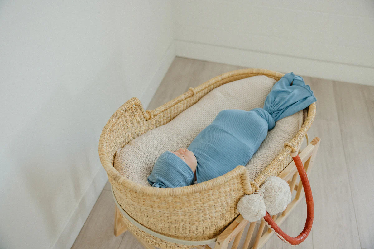 Atlantic Rib Knit Swaddle Blanket