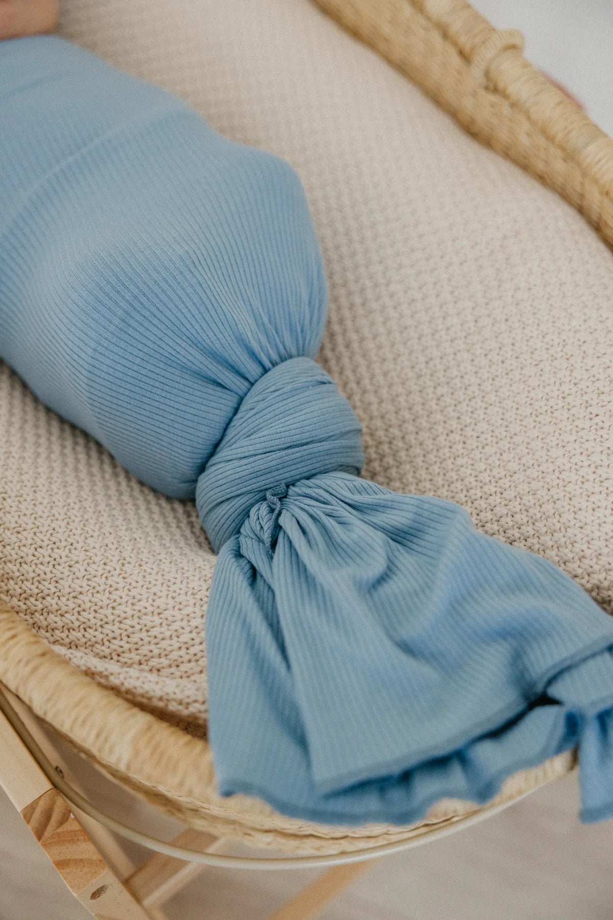 Atlantic Rib Knit Swaddle Blanket