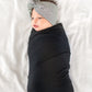 Midnight Knit Swaddle Blanket