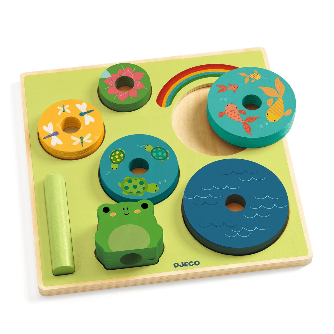 Puzz & Stack Rainbow Wooden Puzzle