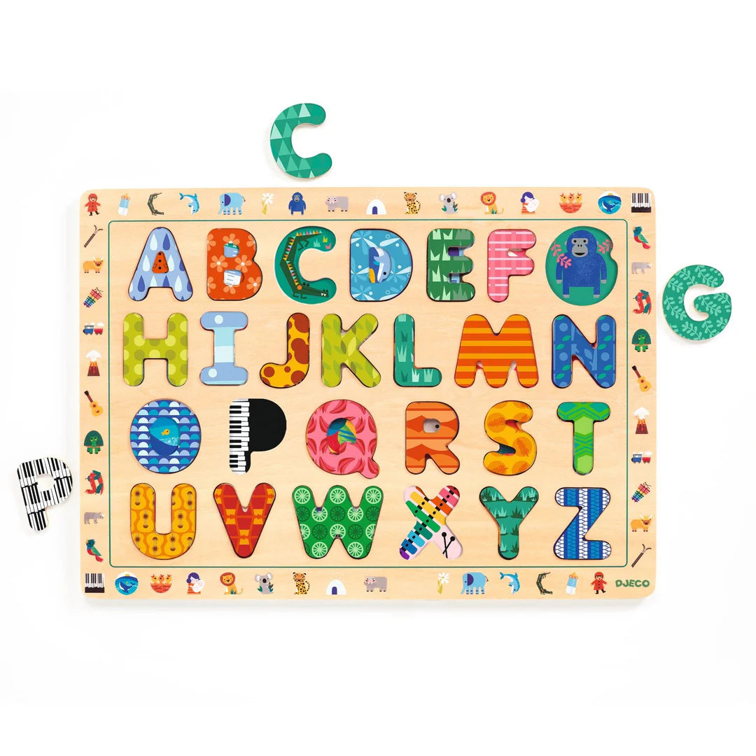 ABC International Wooden Puzzle