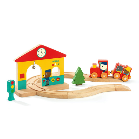 Minitrain Wooden Train Set