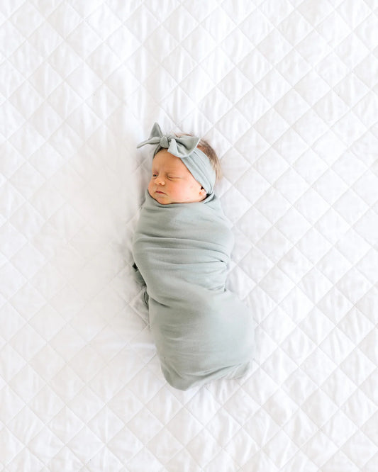 Stone Knit Swaddle Blanket