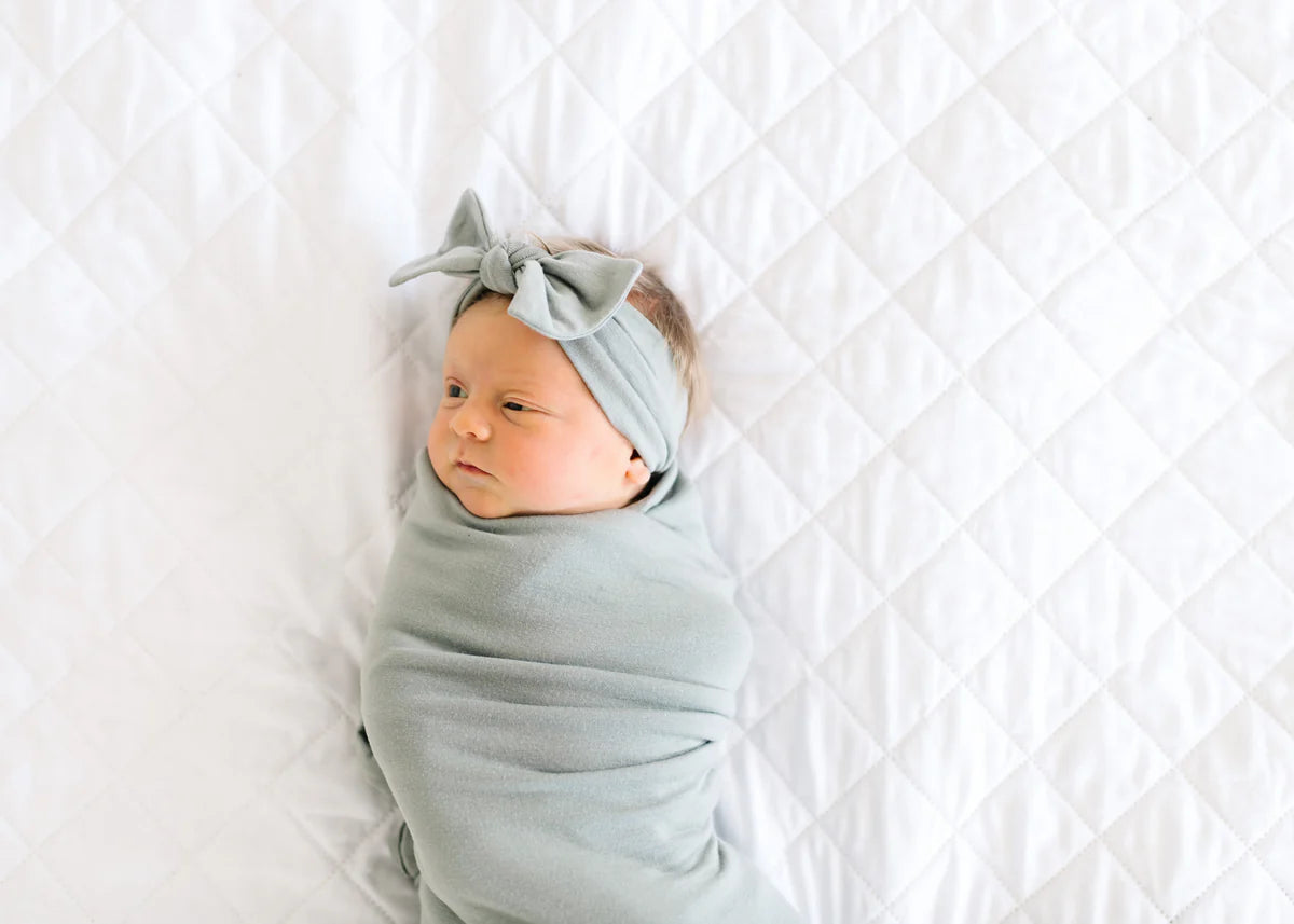 Stone Knit Swaddle Blanket