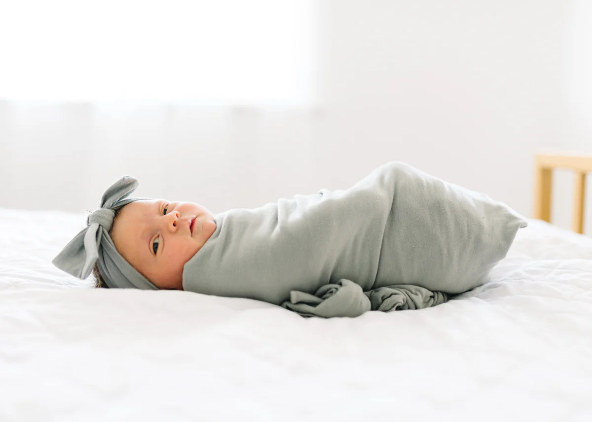 Stone Knit Swaddle Blanket