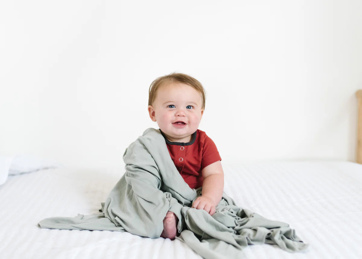 Stone Knit Swaddle Blanket