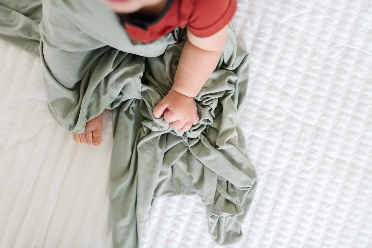 Stone Knit Swaddle Blanket