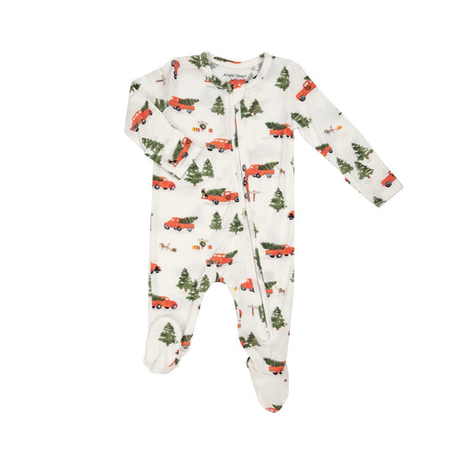 Angel Dear Bamboo 2-Way Holiday Zipper Footie