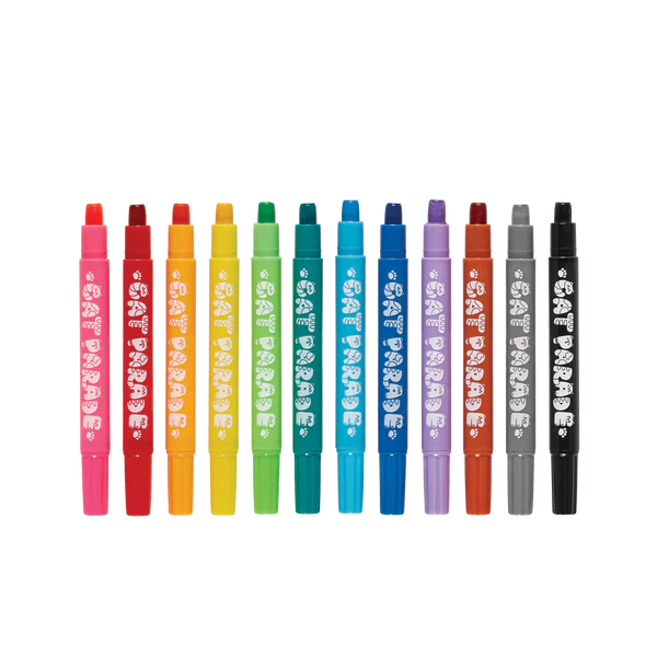 Cat Parade Gel Crayons - Set of 12