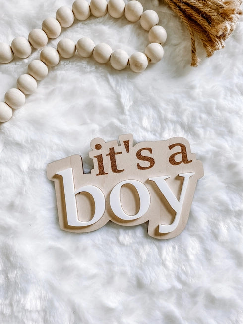 It’s A Boy Gender Reveal Announcement Sign