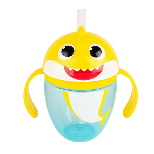 Baby Shark Flip Top Straw Trainer Cup, 7 Oz