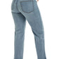 Maternity 28" High Rise Dad Jean w/ Bellyband in Flora