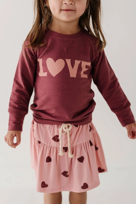 Love Raglan Sweatshirt