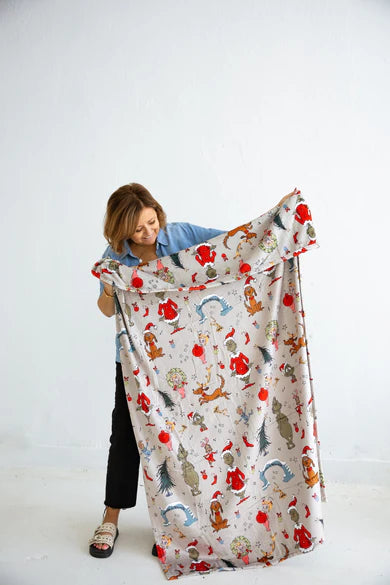 Classic Christmas Double Sided Throw Blanket