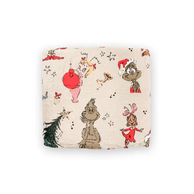 Classic Christmas Double Sided Throw Blanket