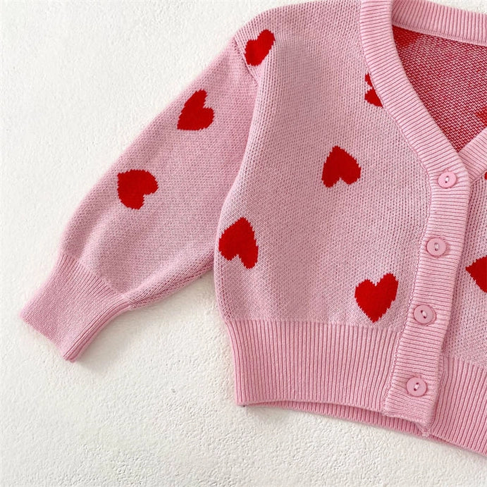 Pink Button Up Cardigan The Baby z Room