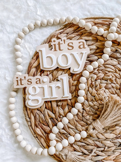 It’s A Girl Gender Reveal Announcement Sign