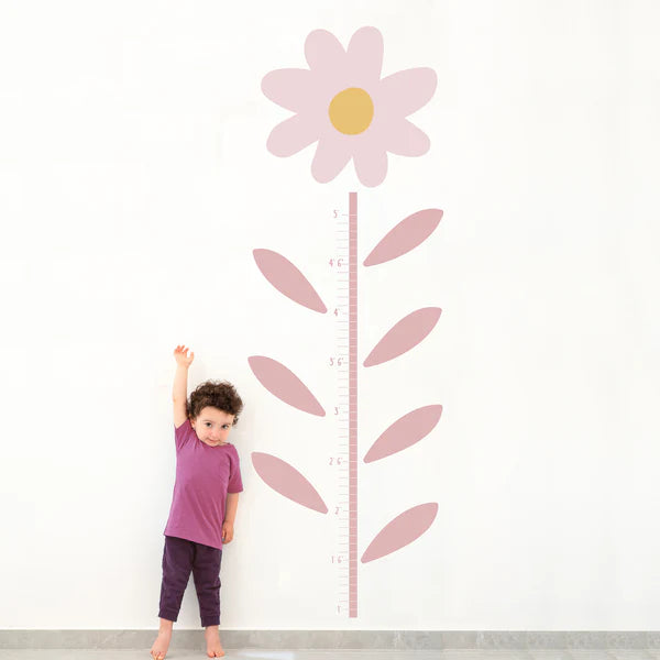 Daisy Dreams Flower Growth Chart Wall Decals/Stickers