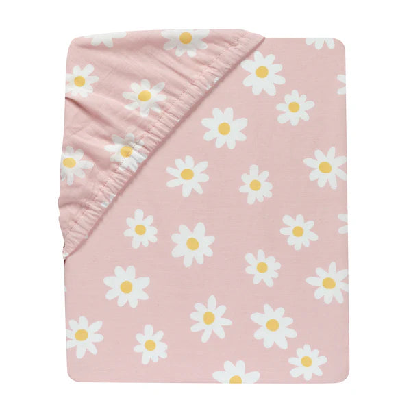 Daisy Dreams Breathable 100% Cotton Baby Fitted Crib/Toddler Sheet