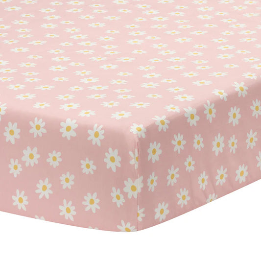 Daisy Dreams Breathable 100% Cotton Baby Fitted Crib/Toddler Sheet