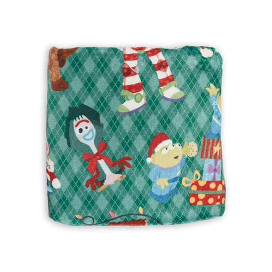 Toy Box Christmas Double Sided Throw Blanket