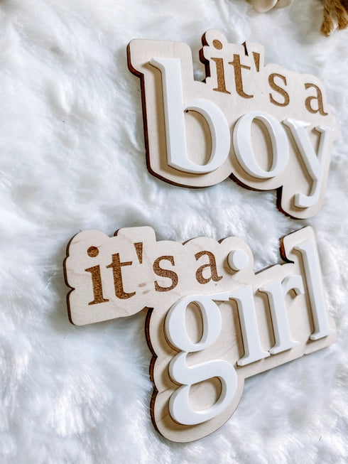 It’s A Girl Gender Reveal Announcement Sign