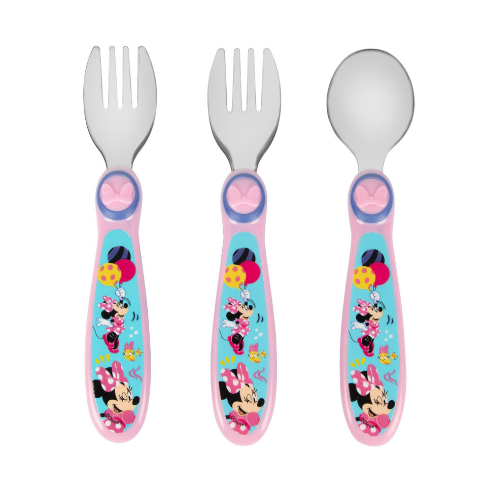 Disney Minnie Mouse Toddler Forks and Spoon Set