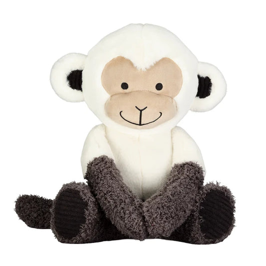 Jungle Party White/Gray Plush Monkey Stuffed Animal Toy - Charlie