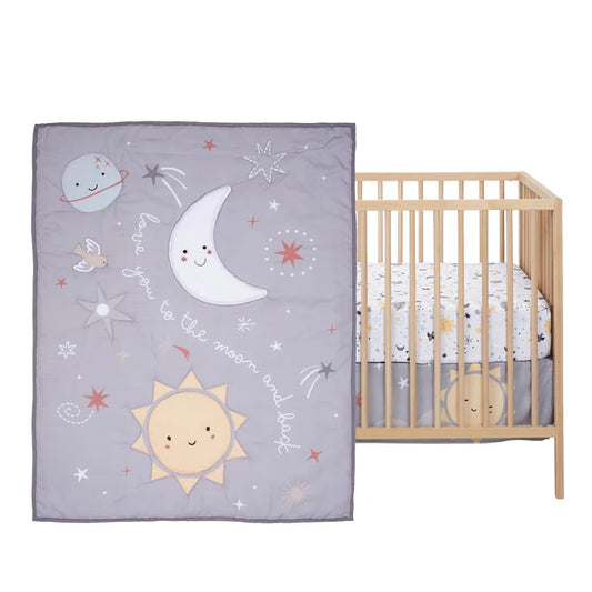 Little Star Celestial 3-Piece Nursery Baby Crib Bedding Set