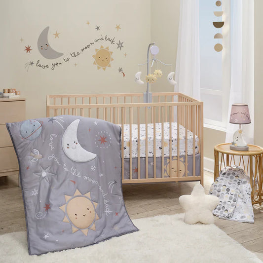 Little Star Celestial 3-Piece Nursery Baby Crib Bedding Set