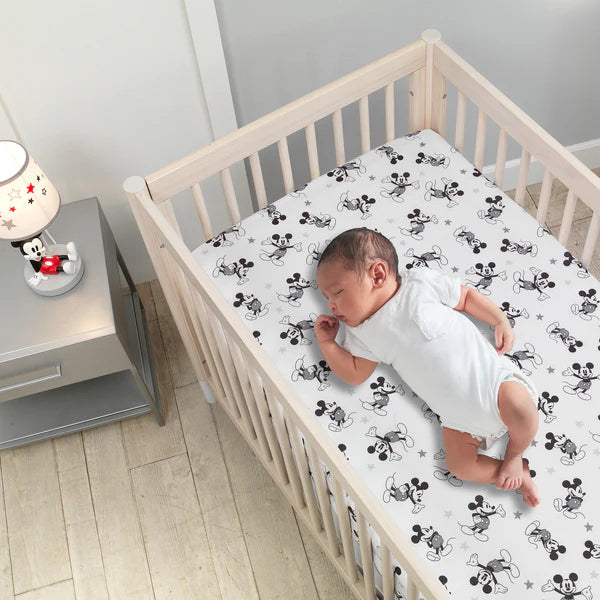 Disney Baby Magical Mickey Mouse 3-Piece Crib Bedding Set - Gray