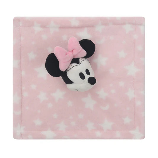 Disney Baby Minnie Mouse Pink Stars Security Blanket/Lovey