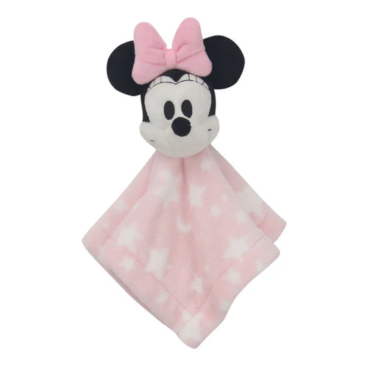 Disney Baby Minnie Mouse Pink Stars Security Blanket/Lovey