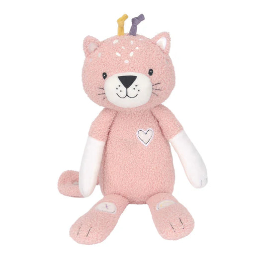 Signature Pink Leopard Plush Stuffed Animal Toy - Maya