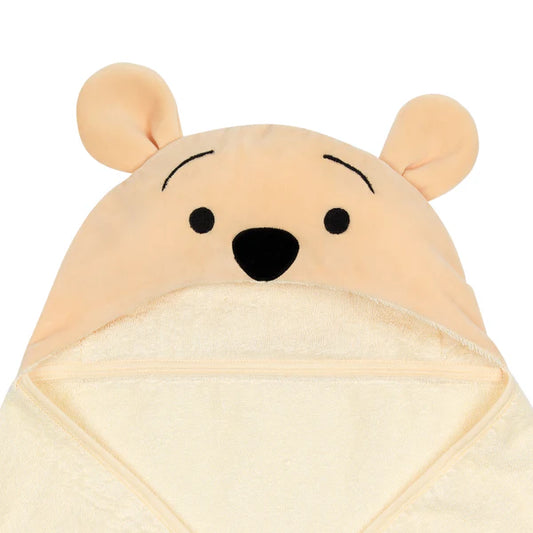 Disney Baby Winnie the Pooh Tan Cotton Hooded Baby Bath Towel