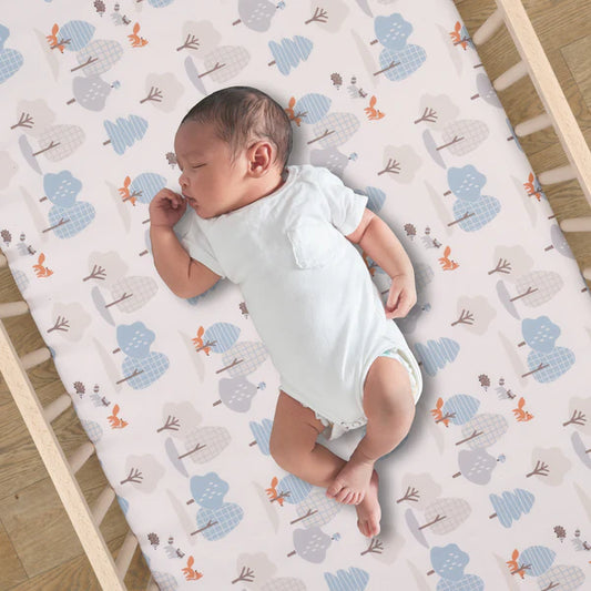 Sleepytime Bear Woodland Baby/Toddler Fitted Crib Sheet