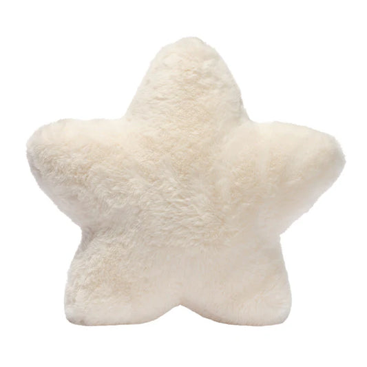 Star Pillow Plush - Ultra Soft Creamy White