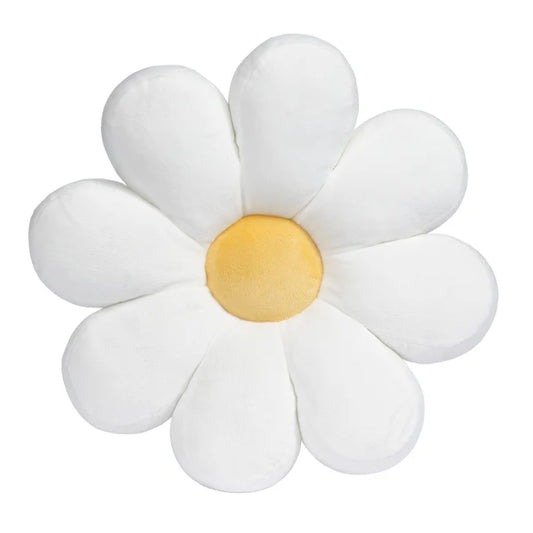 Sweet Daisy White Flower Decorative Pillow Plush Stuffed Toy